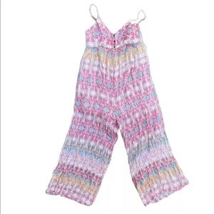 Anthropologie Tank Wise Leg Pants Romper